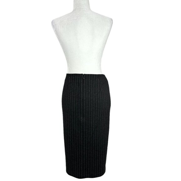 Tommy Hilfiger Women's Gray Striped Minimalist Pencil Career Skirt Size 6/W32 - Picture 4 of 10
